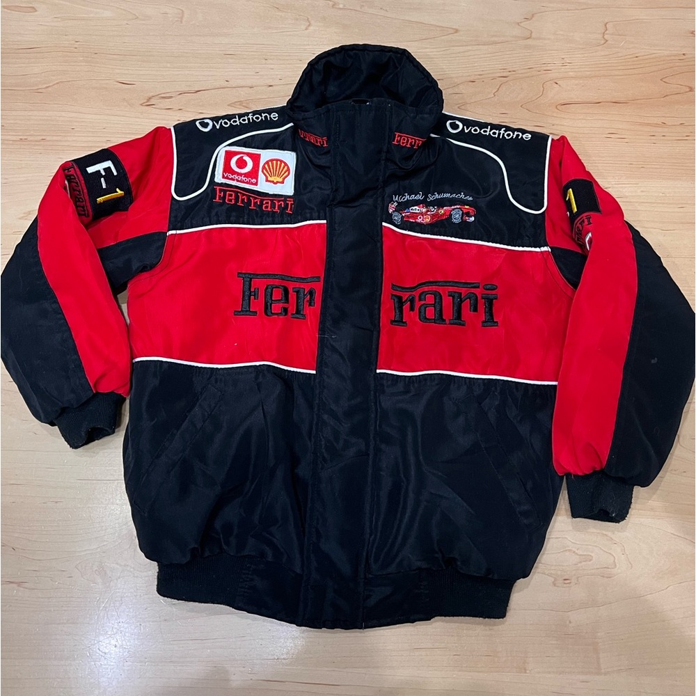 Authentic vintage 1996 Ferrari kids jacket Michael Schumacher